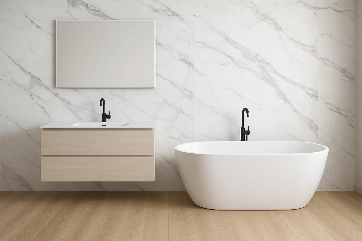 ambiente de baño panel spc