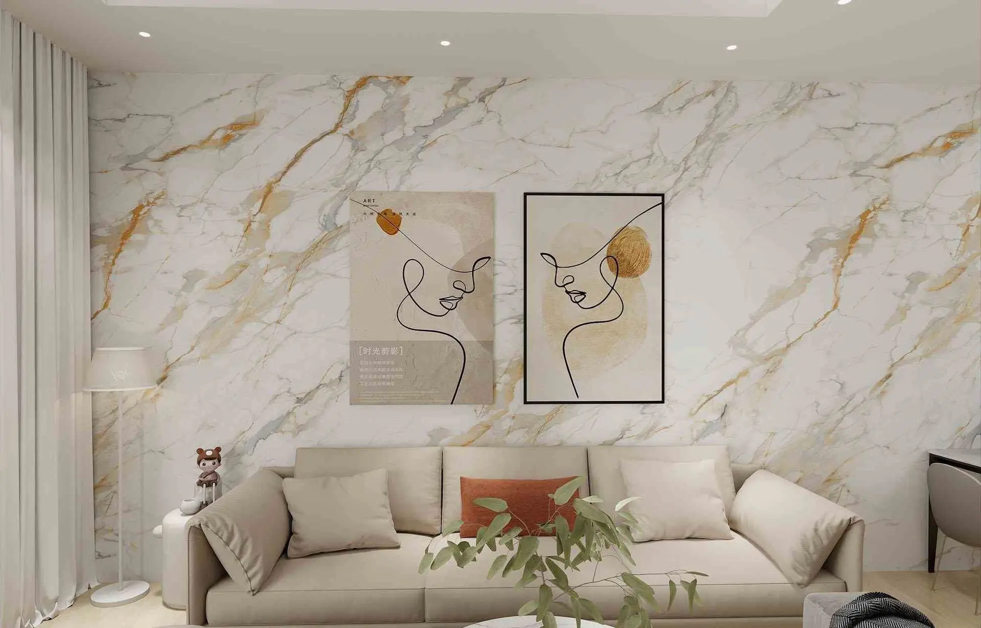 ambiente salón panel spc