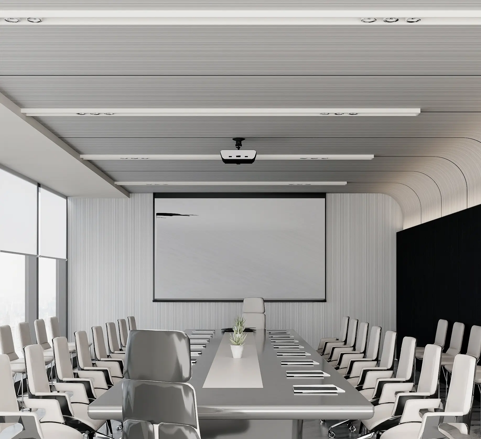 ambiente sala de reuniones panel spc